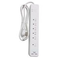 Master Electronics Master Electrician PS-672F-3A White 6 Outlet Surge Strip 201676